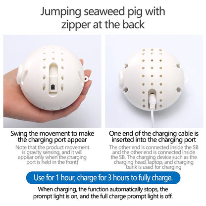 Dog Toy,Interactive Dog Toy Ball,Bouncing Rabbit Interactive Electronic Pet Plush Pet Toy with Sound,Dog Squeaky Toys for Aggressive Chewing,60 Song Music Durable Dog Squeaker, Durable Interactive Toy