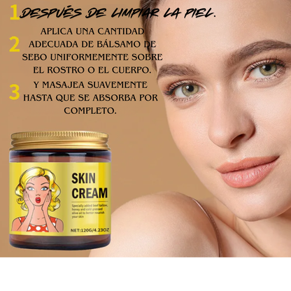 TRATAMIENTO Bálsamo ELIXIR de sebo de res y SKIN CREAM vitamina E mas olivo. se venden por separado