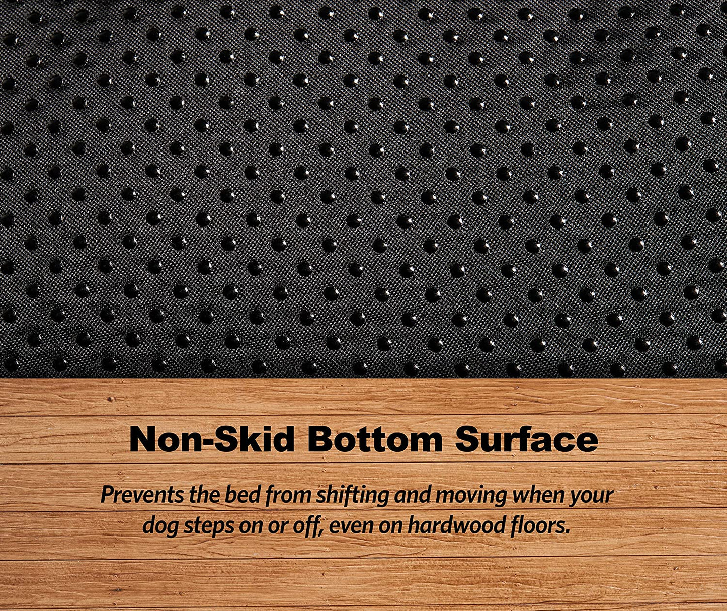 Small Quiettime Deluxe Gray Ombré Swirl Plush Pet Bed, Machine Washable, Non-Skid Bottom, Soft Crate Mat for 24-Inch Crates